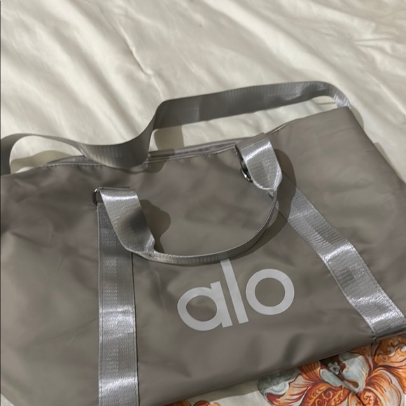 ALO Yoga Gray and Silver Women's Bag - Picture 7 of 8